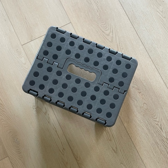 Gray Folding Step Stool - Picture 5 of 8